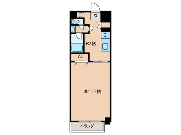 クオリア若宮町の物件間取画像